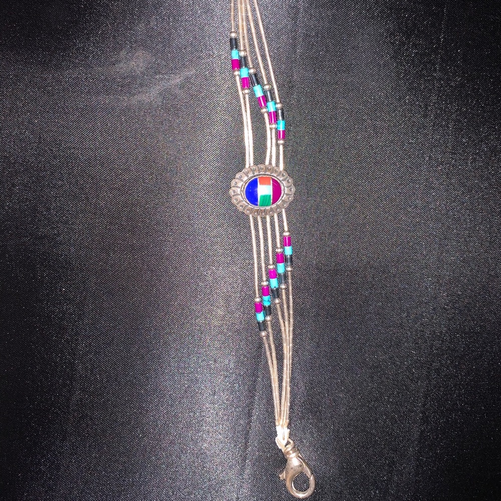 Vintage sterling silver Native American bracelet